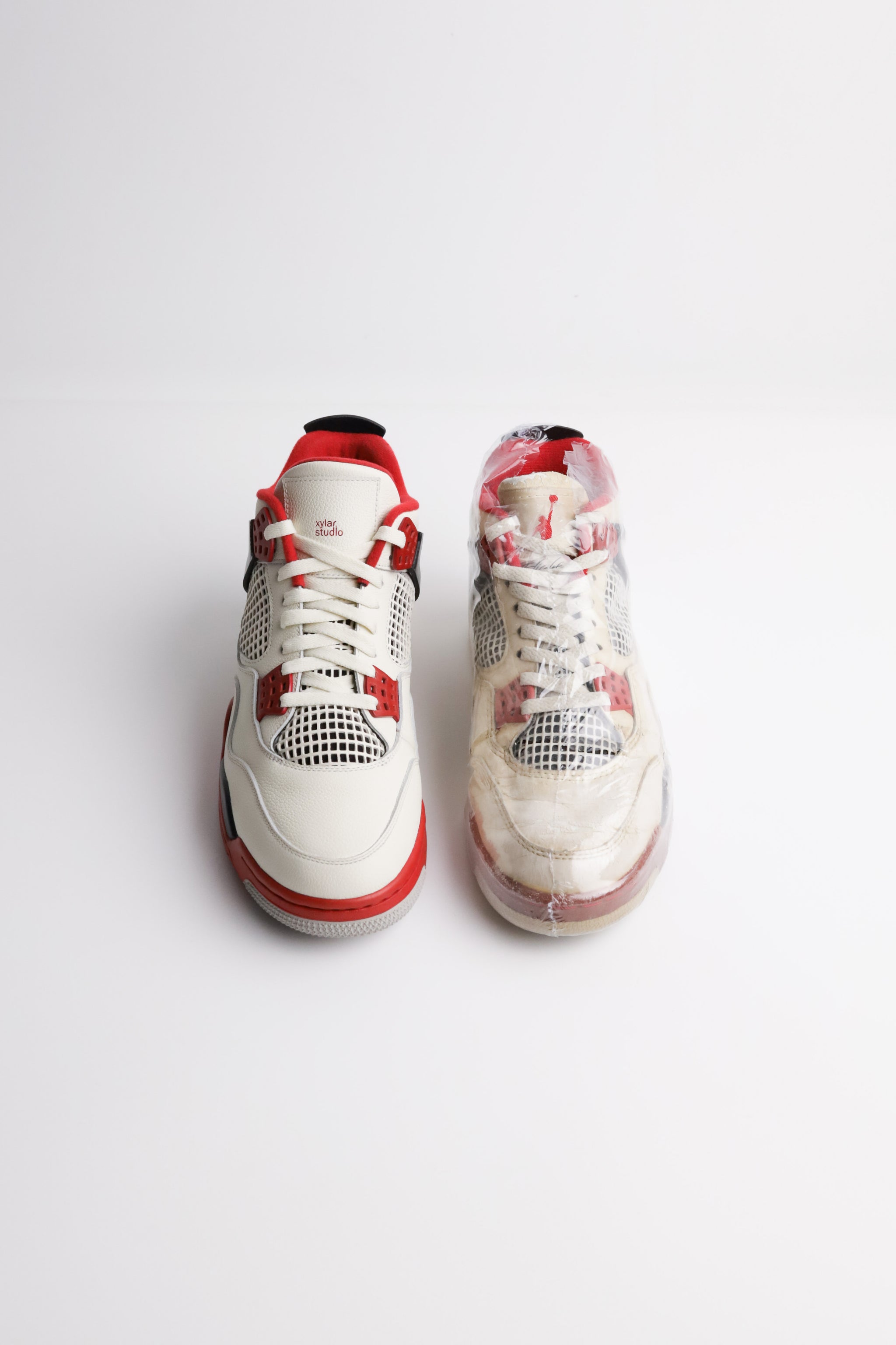 1989 Air Jordan 4 Fire Red - Evercolor pebbled leather